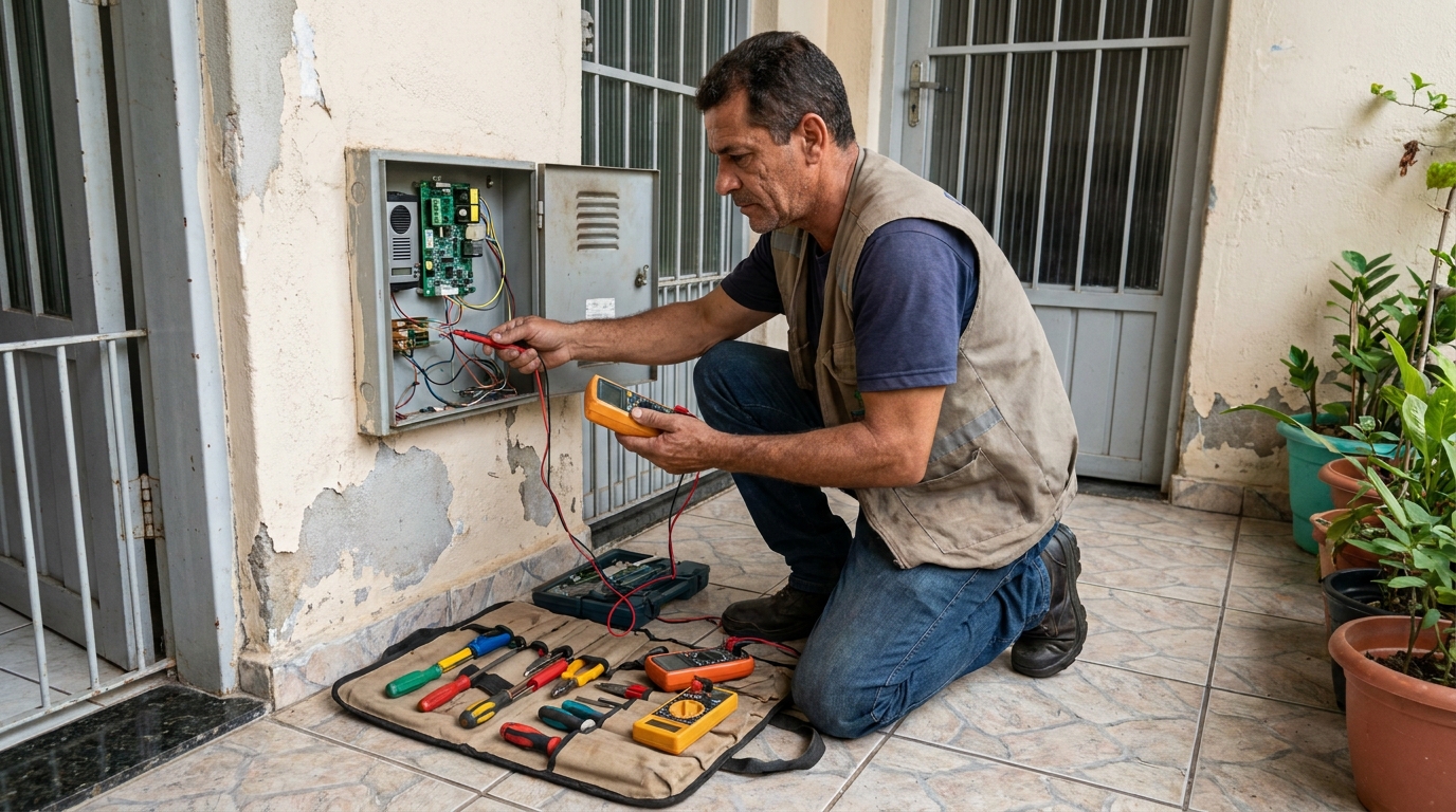 Troca de Fiação de Interfone no Jardim Itamaracá, Indaiatuba‑SP